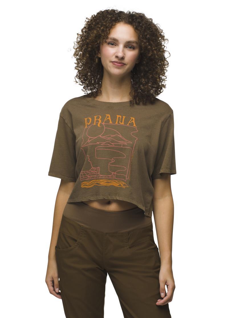 Everyday VW Graphic Crop tee - Womens - Rich Earth Mindscape 2
