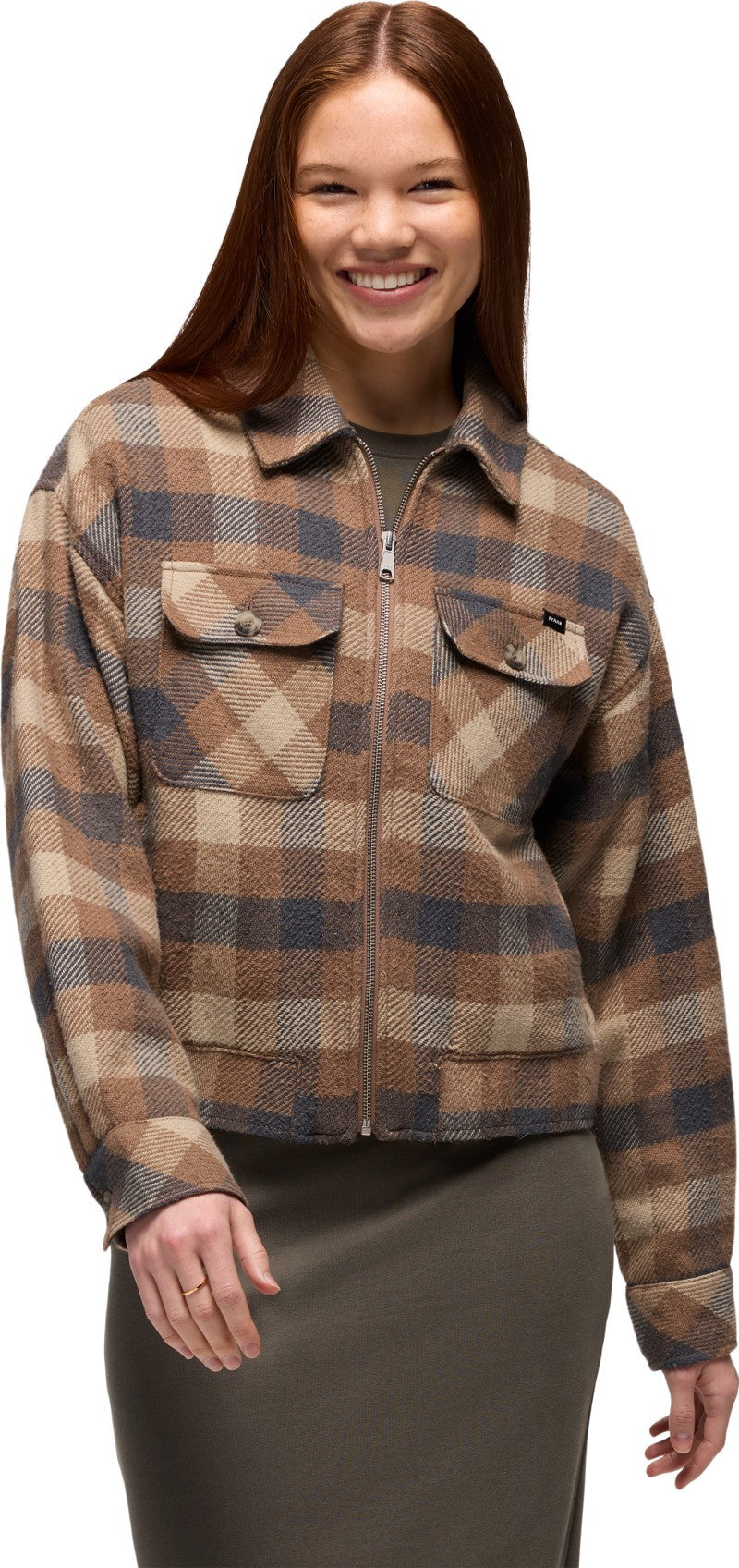 Excursions Flannel Jacket - Womens - shroom 1