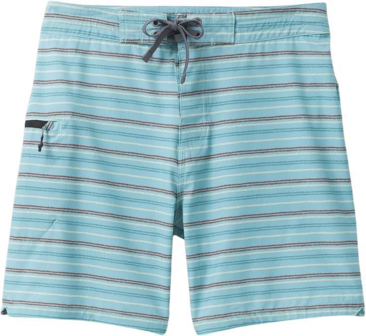Fenton Boardshorts, 9" Inseam - Mens - Aqua Beach Stripe 1