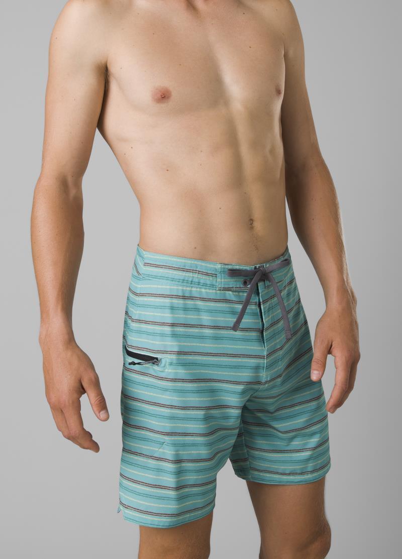 Fenton Boardshorts, 9" Inseam - Mens - Aqua Beach Stripe 2