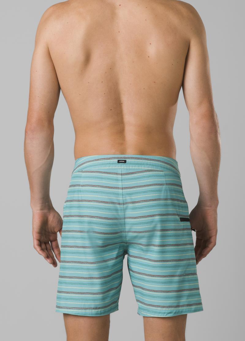 Fenton Boardshorts, 9" Inseam - Mens - Aqua Beach Stripe 3