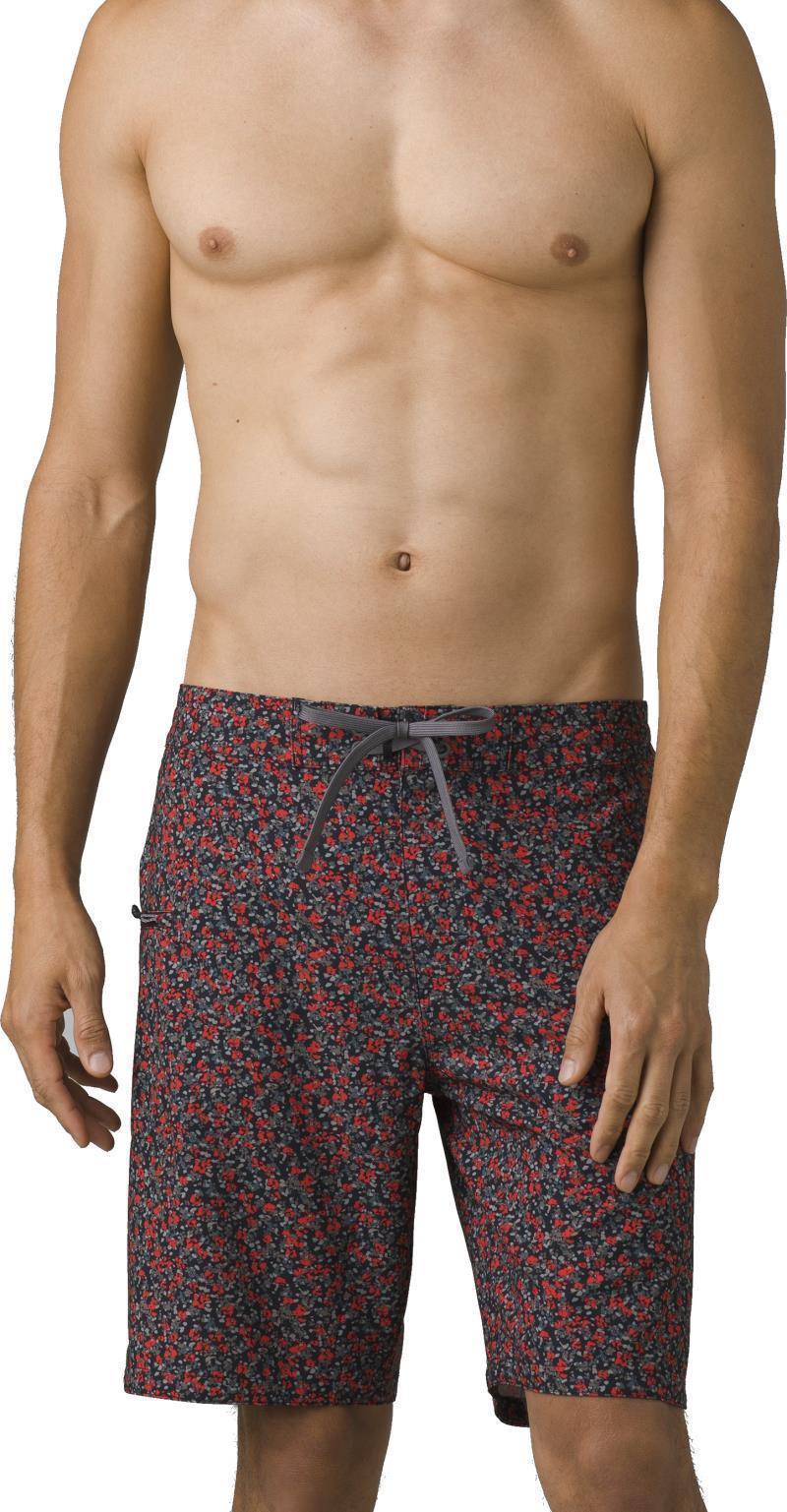 Fenton Boardshorts, 9" Inseam - Mens - Black Floral 1