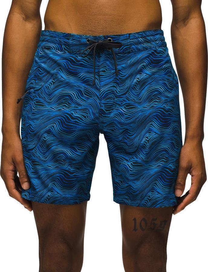 Fenton Boardshorts, 9" Inseam - Mens - Black Waves 2
