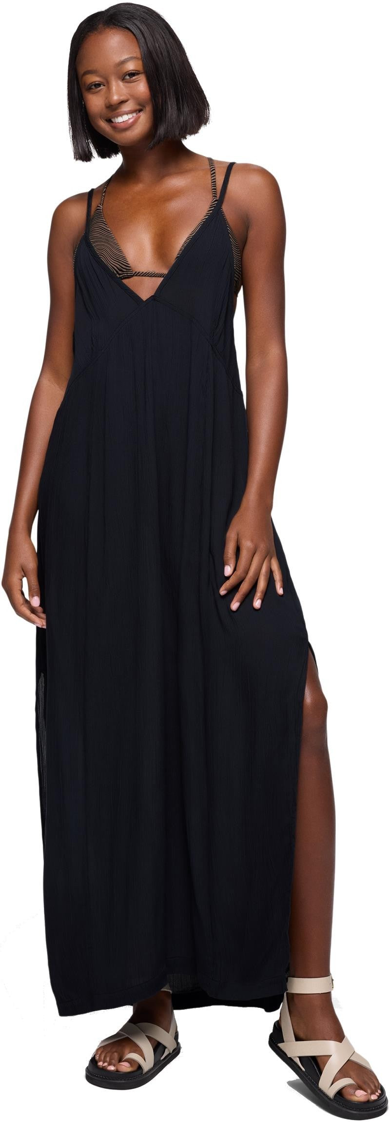 Fernie V-Neck Maxi Dress - black 1