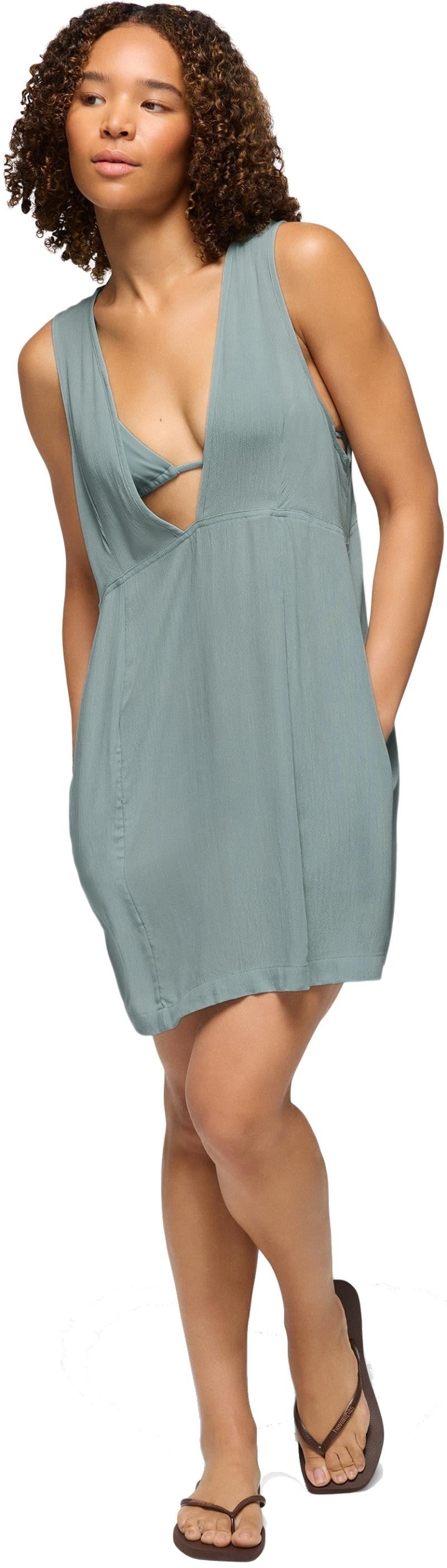 Fernie V-Neck Mini Dress - saltwater 1