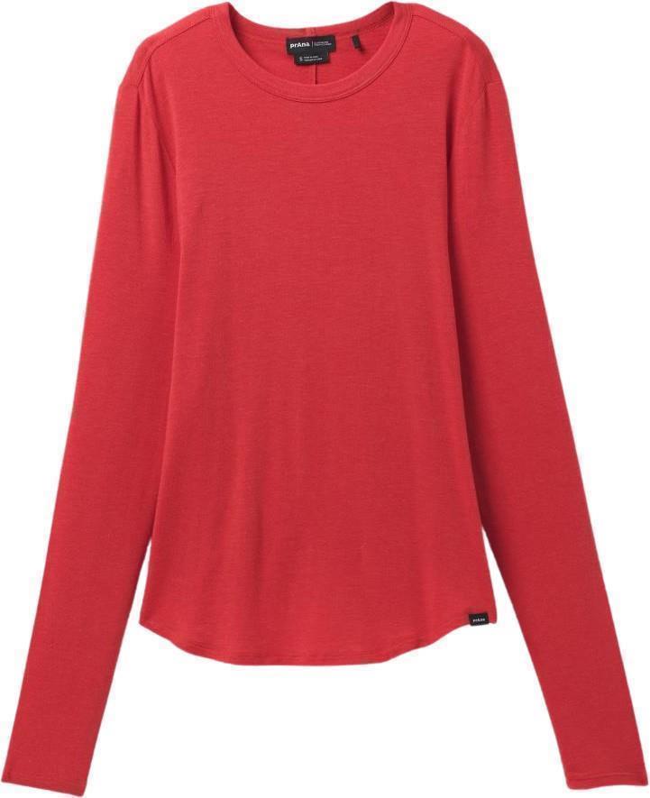 Foundation 365 LS Top - Womens - Carmine Red Heather 1