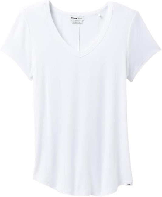Foundation 365 V-Neck Top Plus - Womens - white 1
