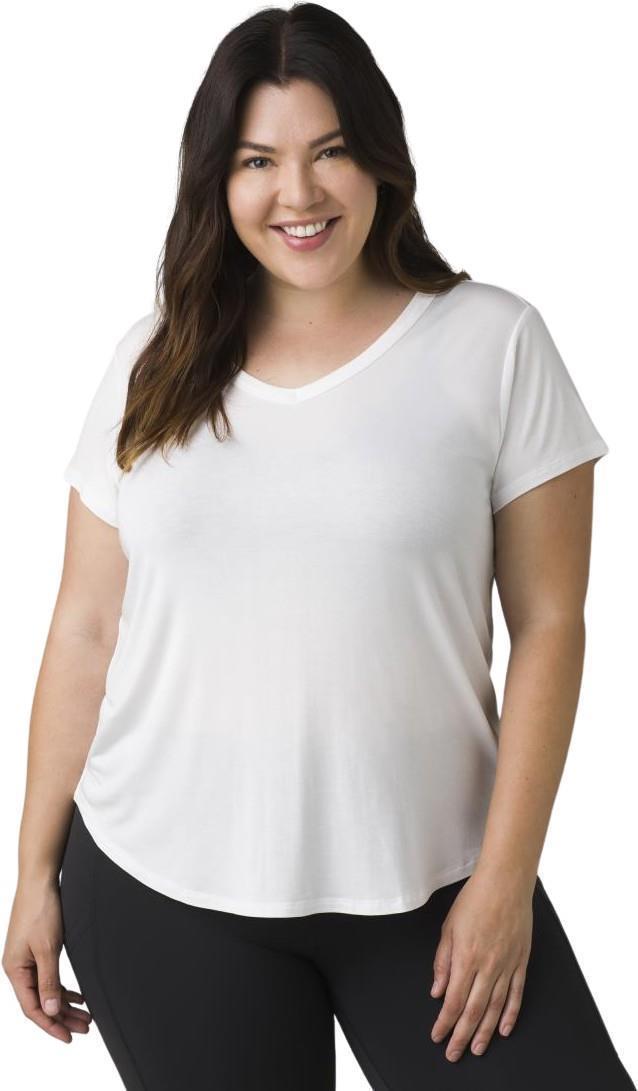 Foundation 365 V-Neck Top Plus - Womens - white 1