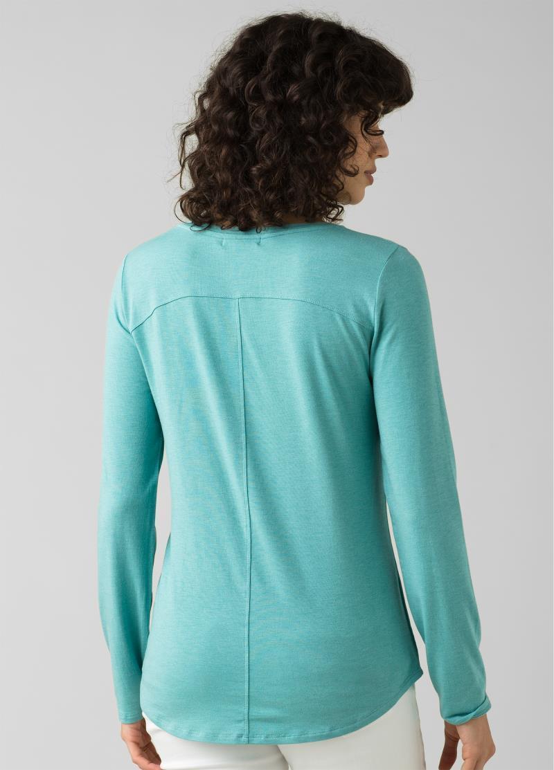 Foundation LS Crew - Womens - Azurite Heather 3