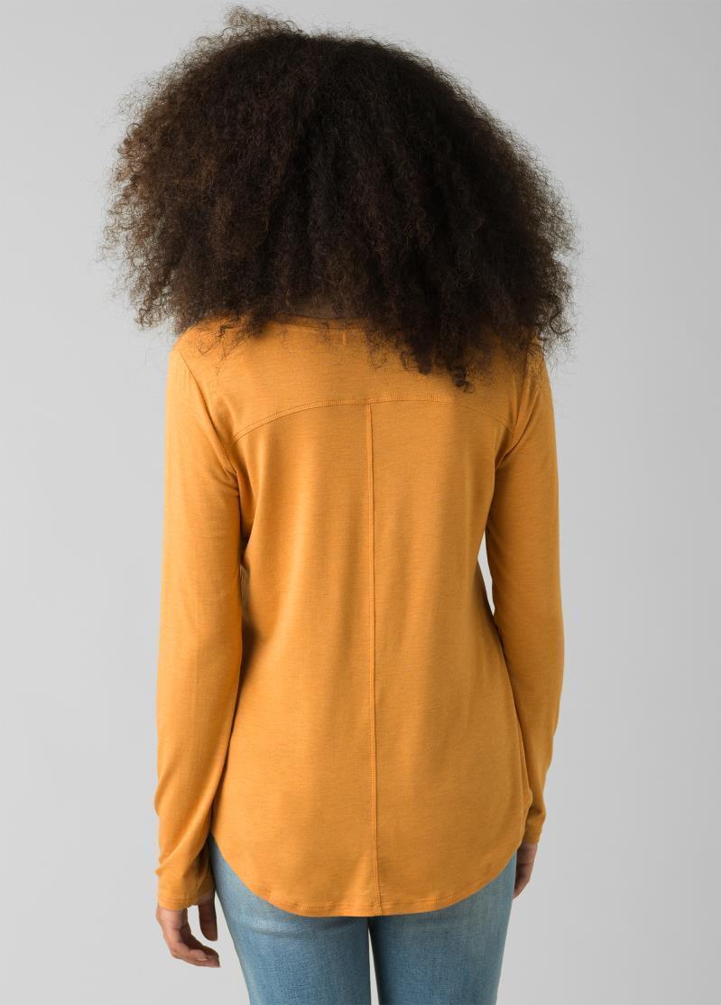 Foundation LS Crew - Womens - Butterscotch Heather 3