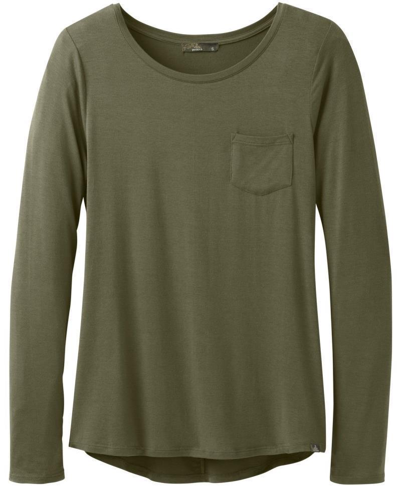 Foundation LS Crew - Womens - Cargo Green 1