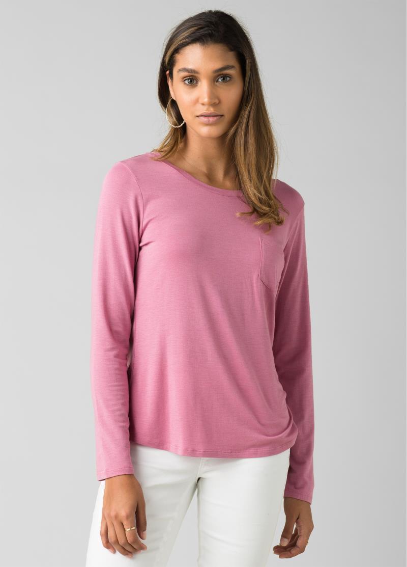 Foundation LS Crew - Womens - Cassis Heather 2