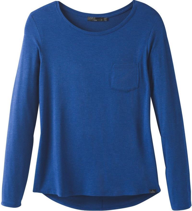 Foundation LS Crew - Womens - Sapphire Heather 1
