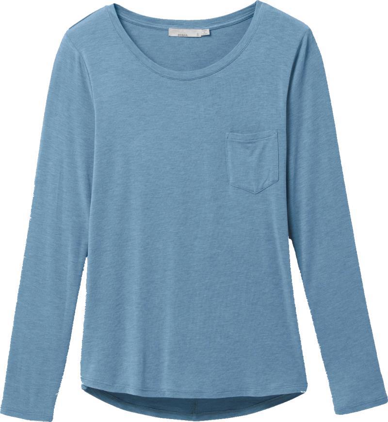 Foundation LS Crew - Womens - Sea Mist Heather 1