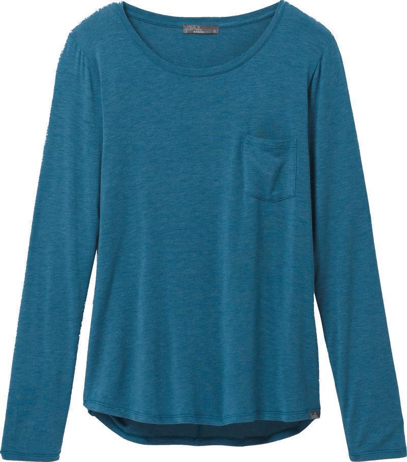Foundation LS Crew - Womens - Seaside Blue Heather 1