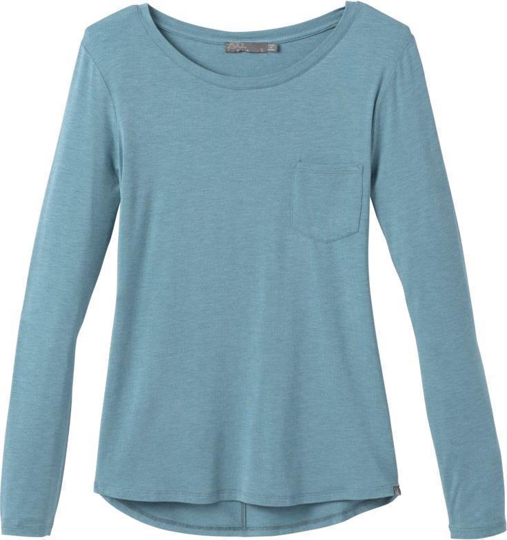Foundation LS Crew - Womens - Vintage Blue Heather 1
