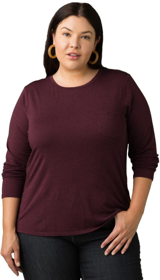Foundation LS Plus - Womens - Raisin Heather 1