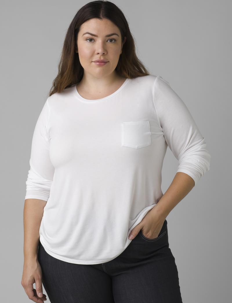 Foundation LS Plus - Womens - White 2