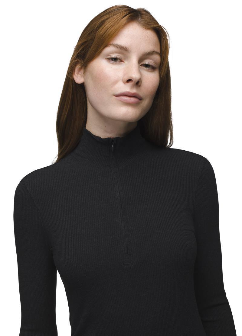 Foundation Rib LS Dress - Black Heather 4