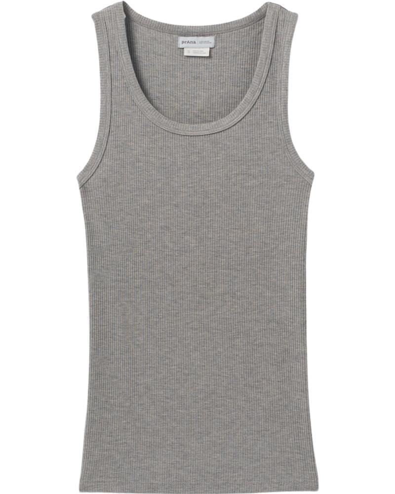 Foundation Rib Tank - Womens - Heather Grey 1