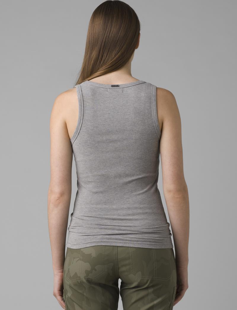 Foundation Rib Tank - Womens - Heather Grey 3