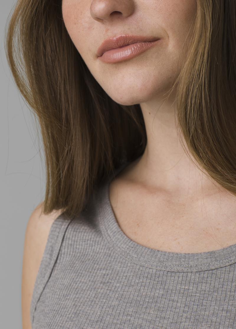 Foundation Rib Tank - Womens - Heather Grey 4