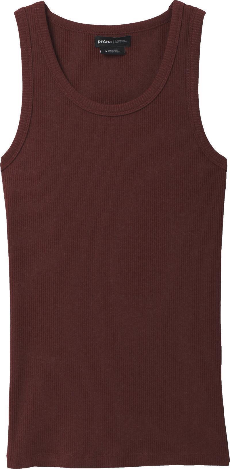 Foundation Rib Tank - Womens - Rhubarb Heather 1
