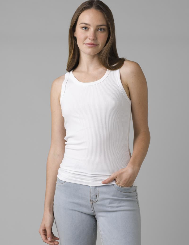 Foundation Rib Tank - Womens - White 2
