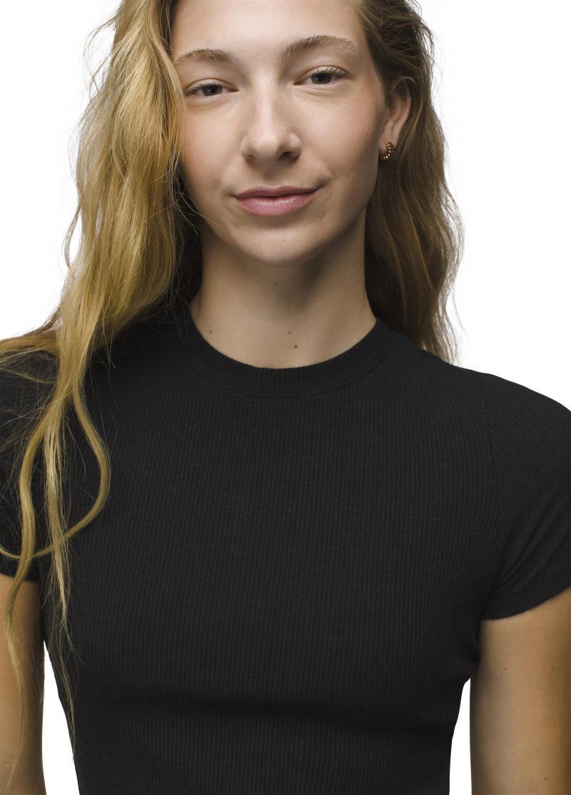 Foundation Rib Tee - Womens - Black Heather 4