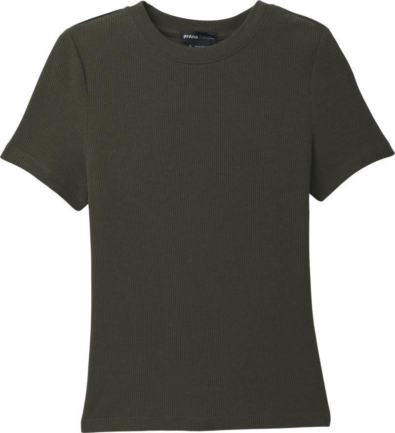 Foundation Rib Tee - Womens - Cargo Green Heather 1