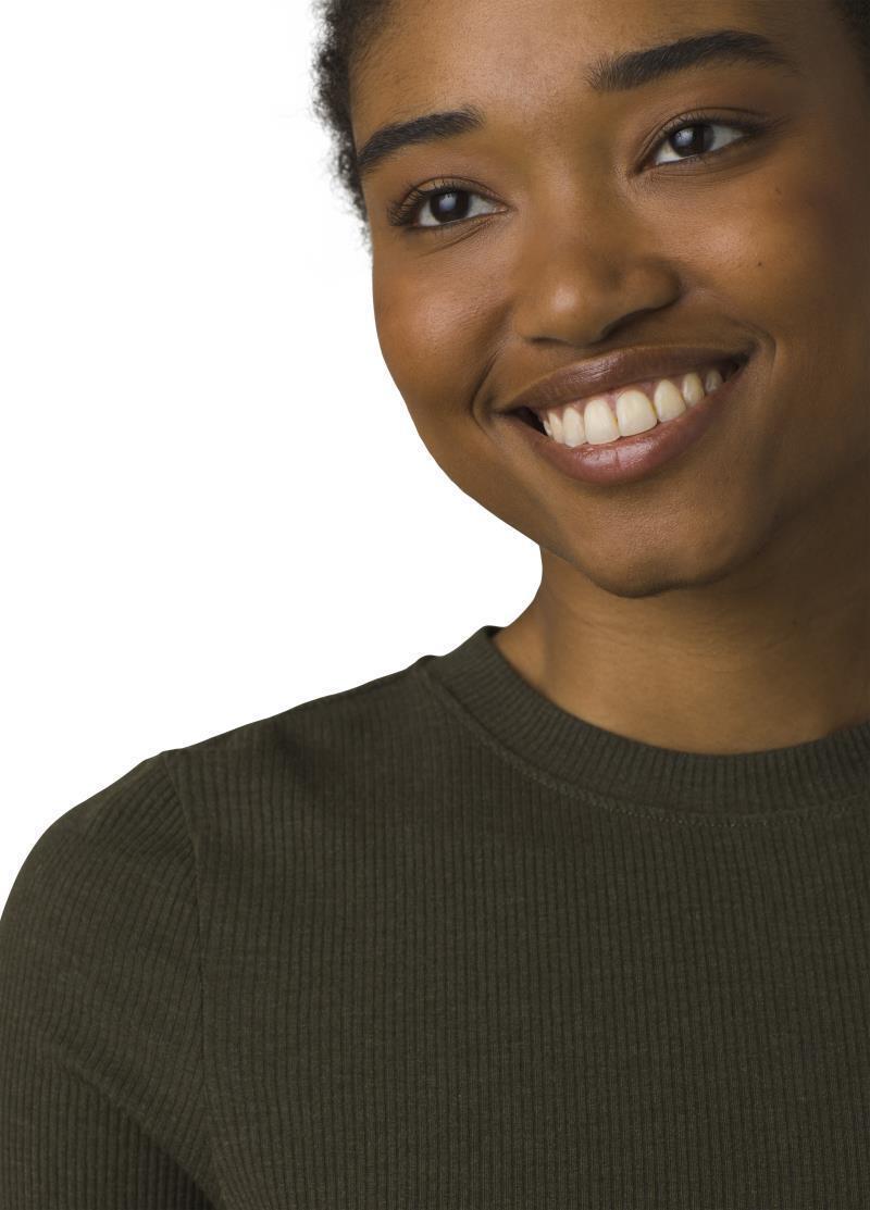 Foundation Rib Tee - Womens - Cargo Green Heather 4