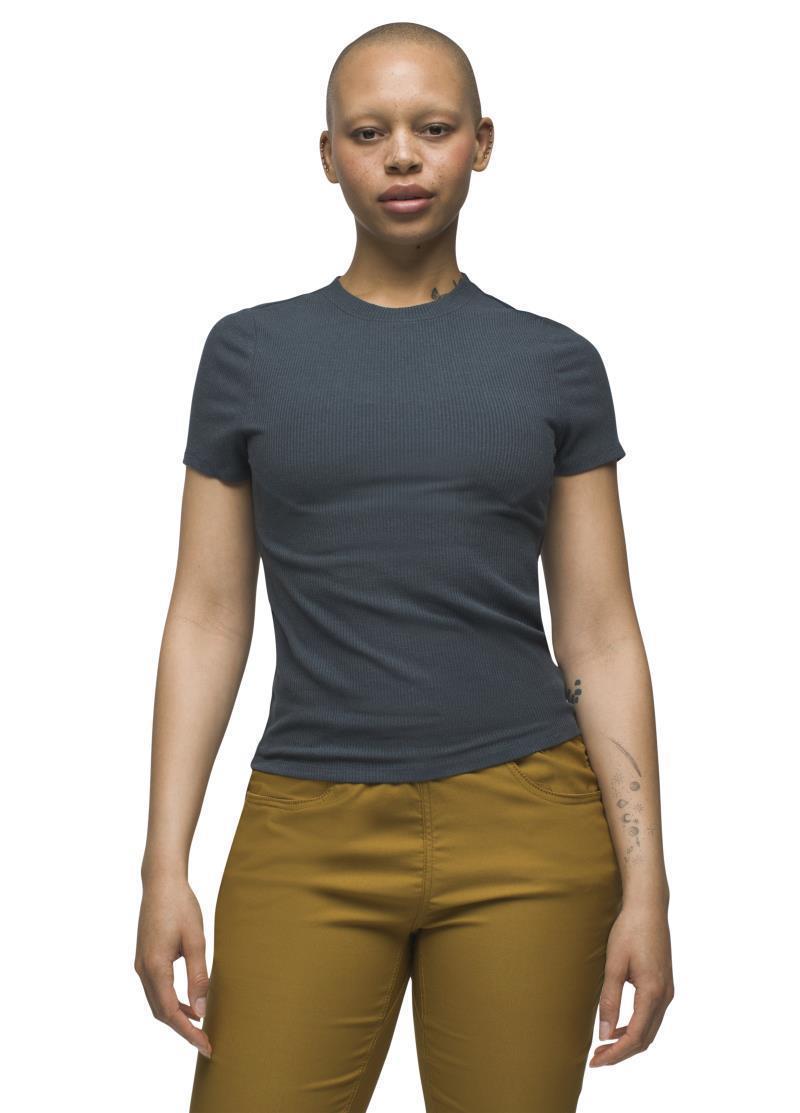 Foundation Rib Tee - Womens - Grey Blue Heather 2