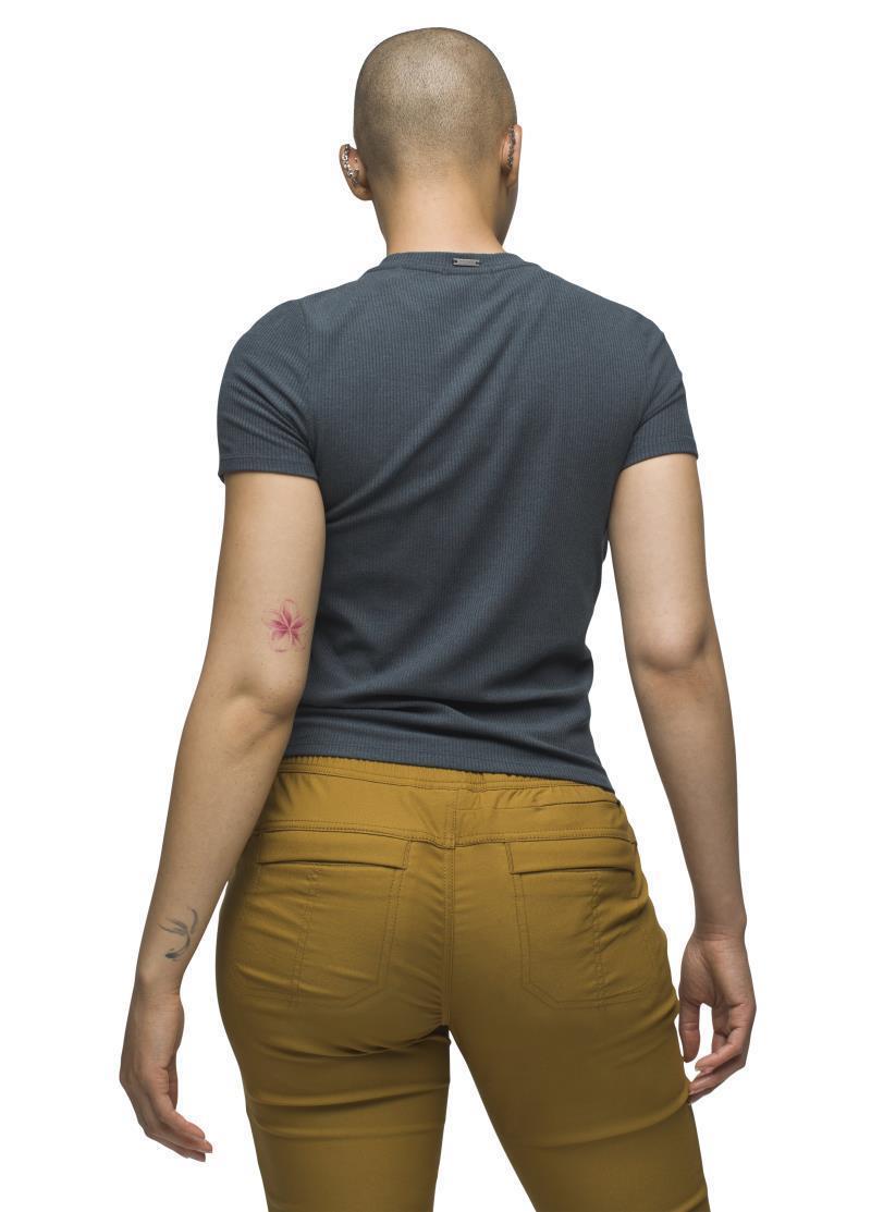 Foundation Rib Tee - Womens - Grey Blue Heather 3