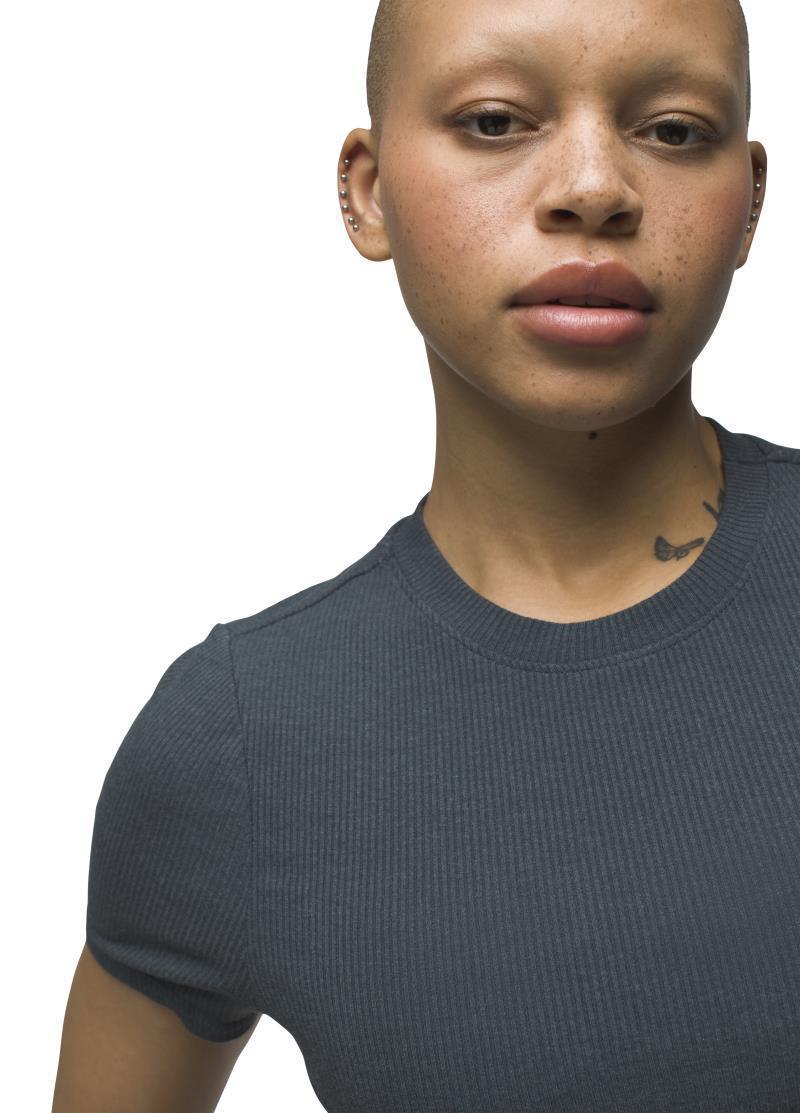 Foundation Rib Tee - Womens - Grey Blue Heather 4