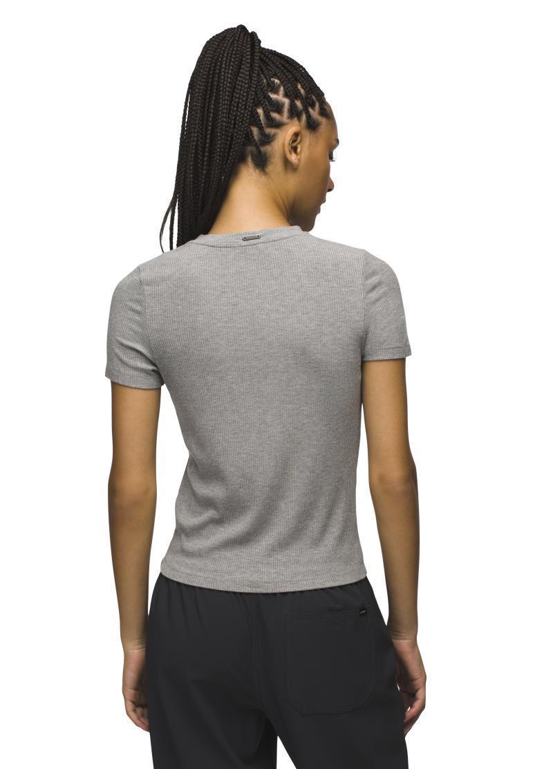 Foundation Rib Tee - Womens - Heather Grey 3