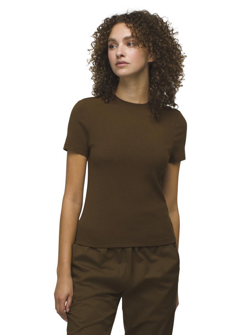 Foundation Rib Tee - Womens - Rich Earth Heather 2