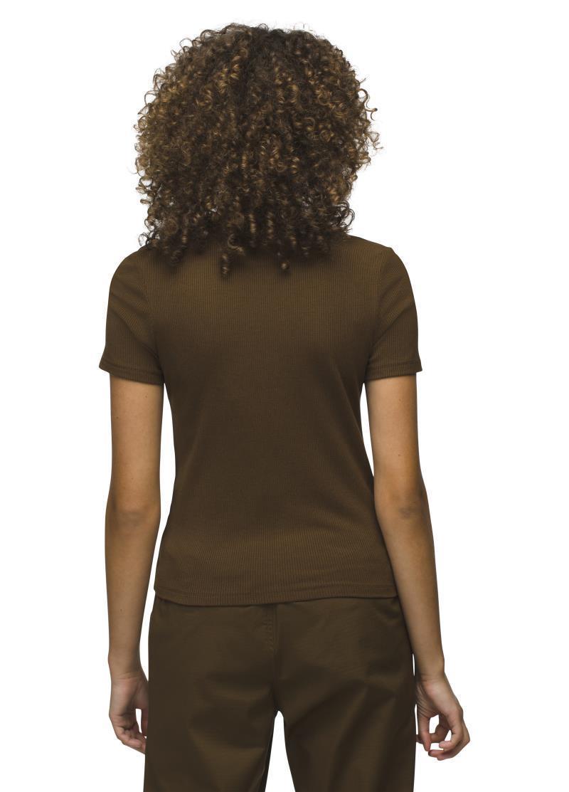 Foundation Rib Tee - Womens - Rich Earth Heather 3