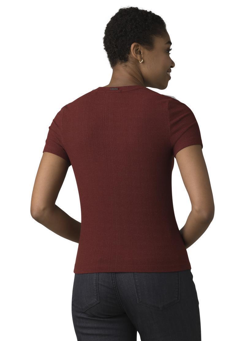 Foundation Rib Tee - Womens - Terracotta Heather 3