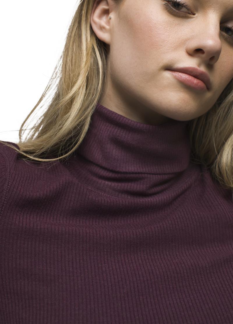 Foundation Rib Turtleneck - Womens - Mulberry Heather 4