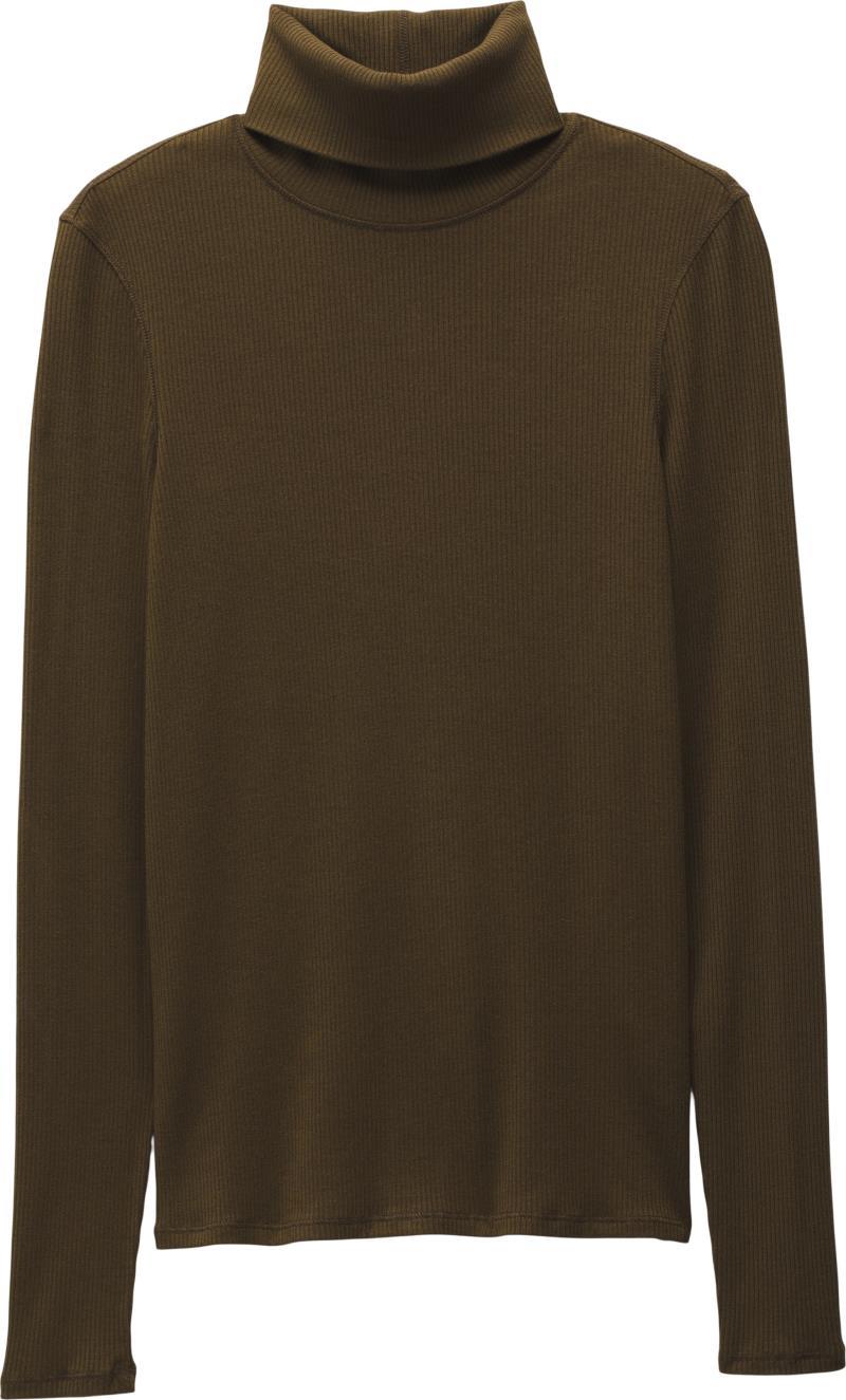 Foundation Rib Turtleneck - Womens - Rich Earth Heather 1