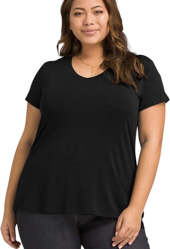 Foundation SS V-Neck Plus - Womens - black 1
