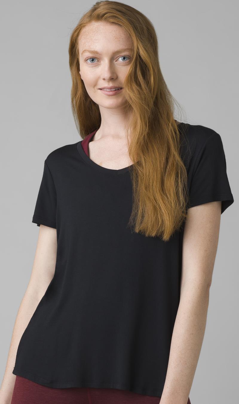 Foundation SS V-Neck - Womens - black 1