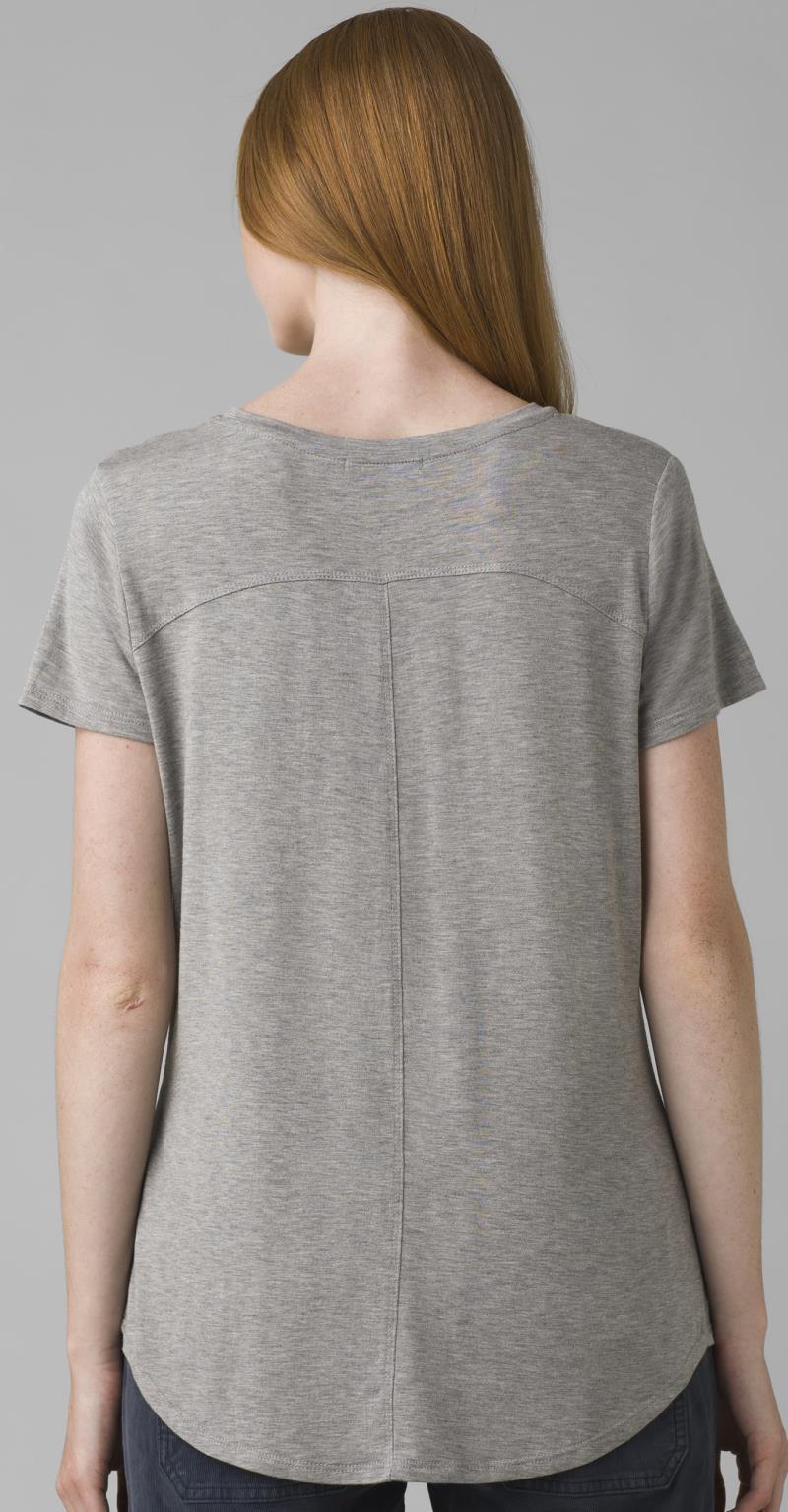 Foundation SS V-Neck - Womens - heather grey 1