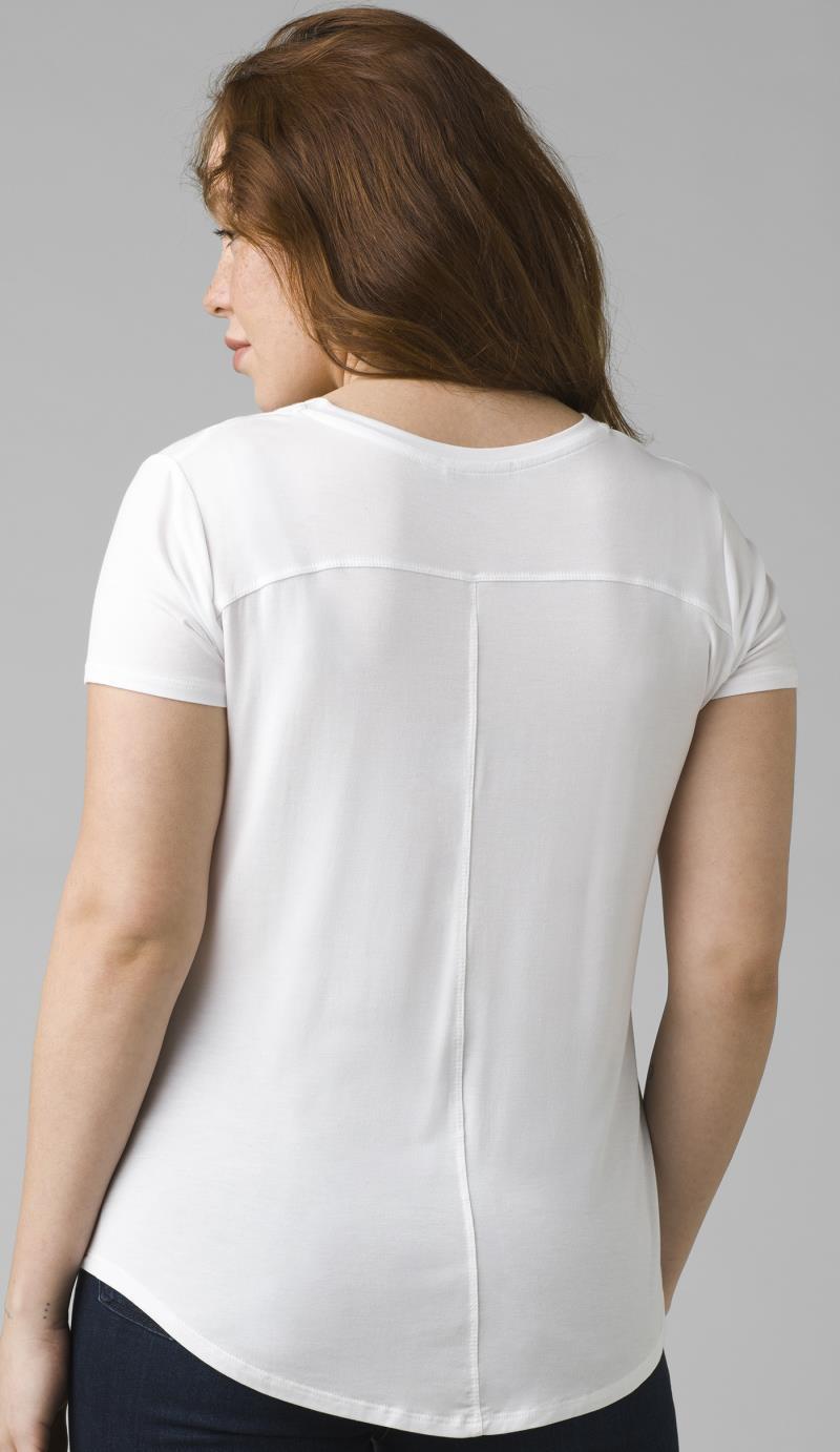Foundation SS V-Neck - Womens - white 1