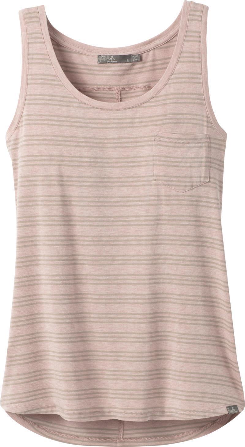 Foundation Scoop Neck Tank - Womens - Sparrow Heather Stripe 1