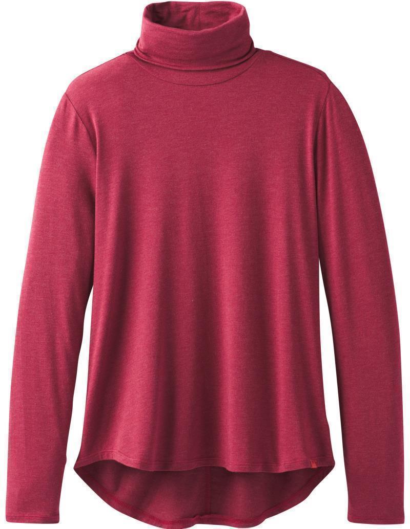 Foundation Turtleneck - Womens - Crushed Cran Heather 1