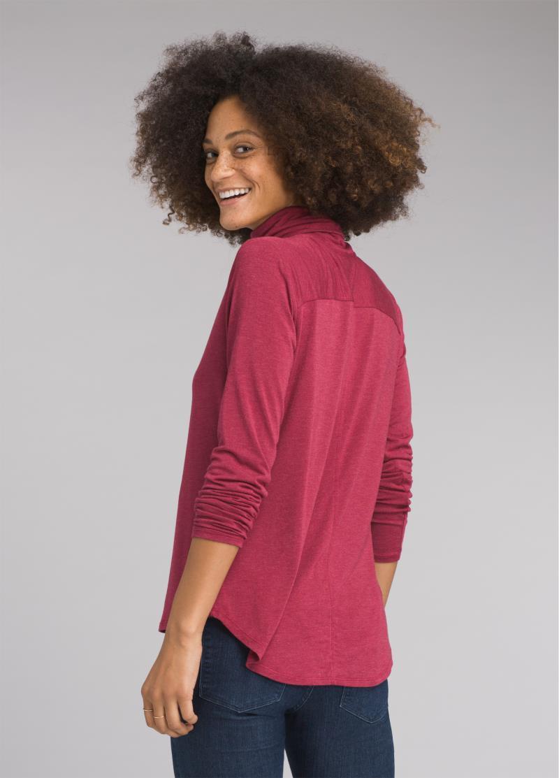 Foundation Turtleneck - Womens - Crushed Cran Heather 3