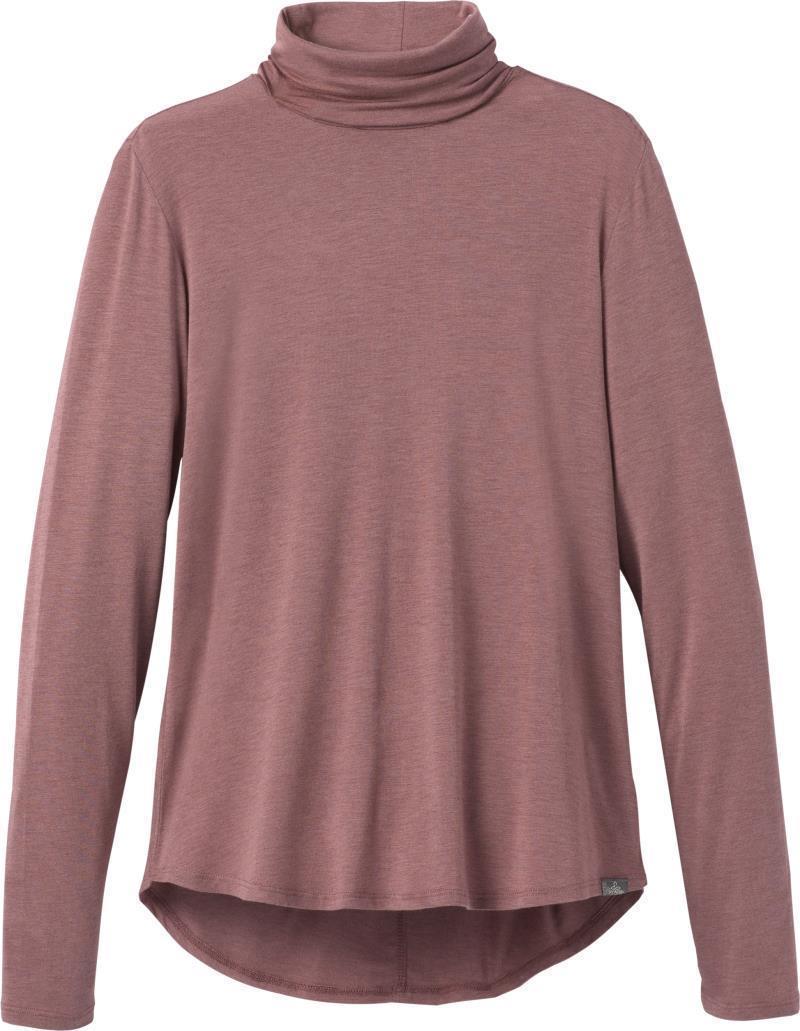 Foundation Turtleneck - Womens - Dark Mauve Heather 1