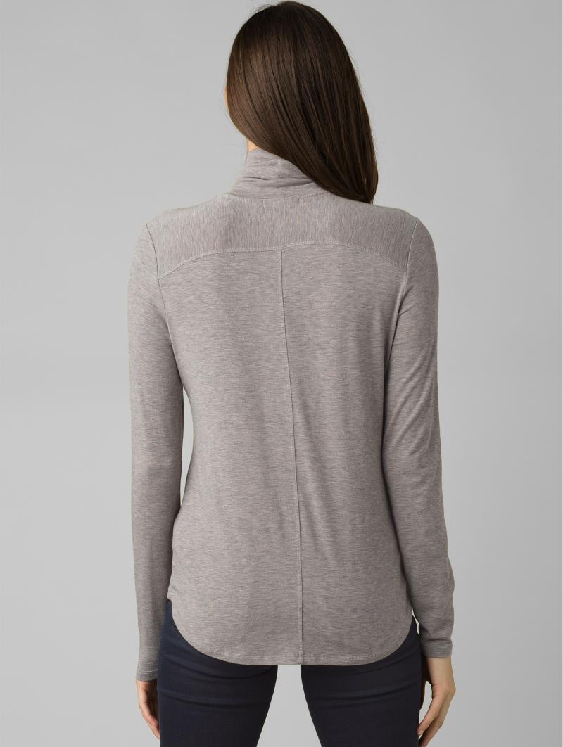 Foundation Turtleneck - Womens - Heather Grey 3