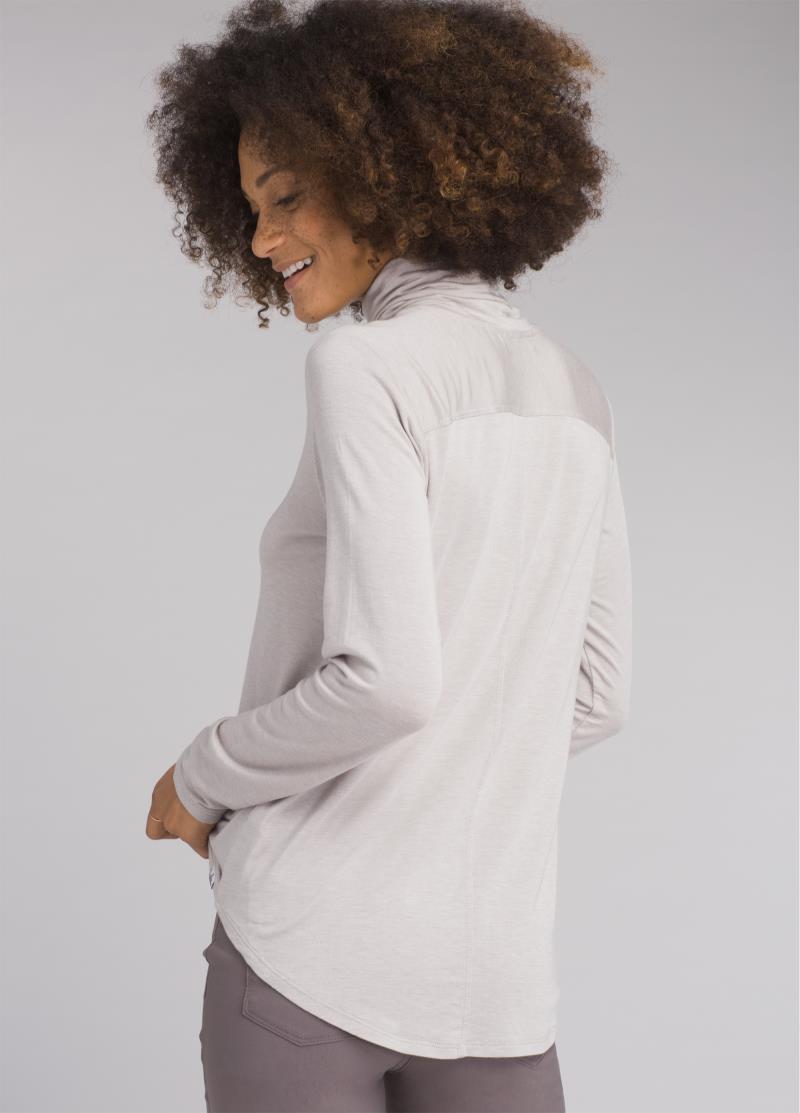 Foundation Turtleneck - Womens - Light Grey Heather 2